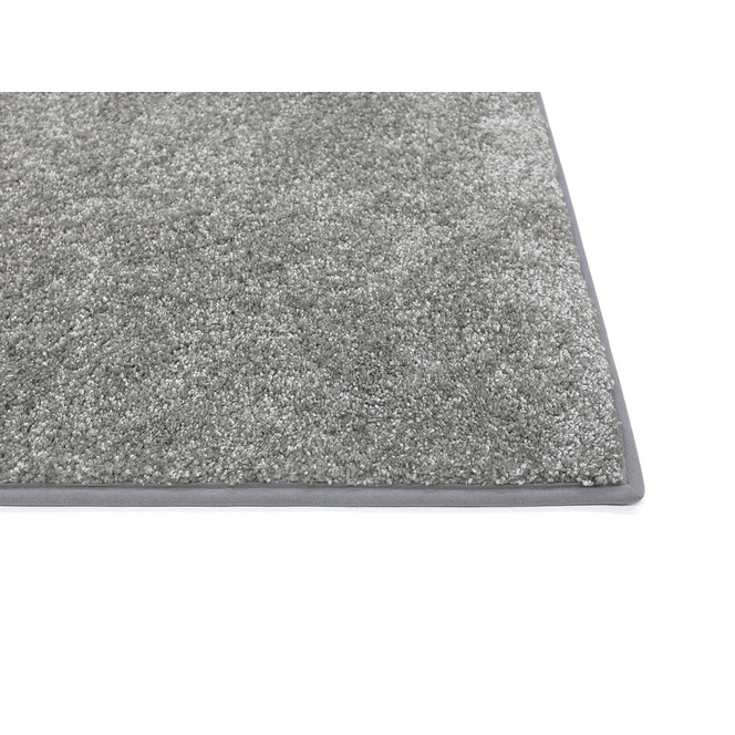 Emma Super Soft Paspelteppich Rechteck Wunschmass in Silver
