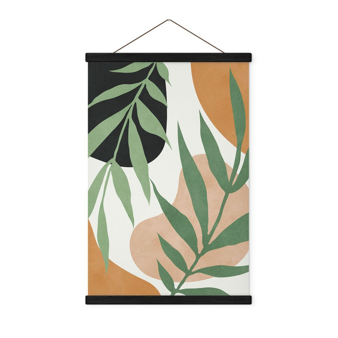 Stoffbild Grüne Zweige im Dschungel - Costa