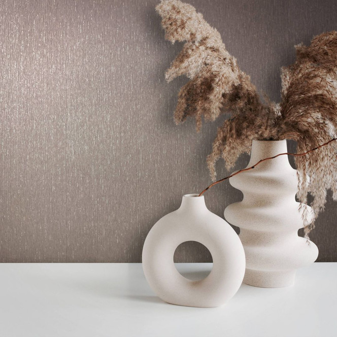 Vliestapete in einfarbiger, moderner Struktur braun Uni