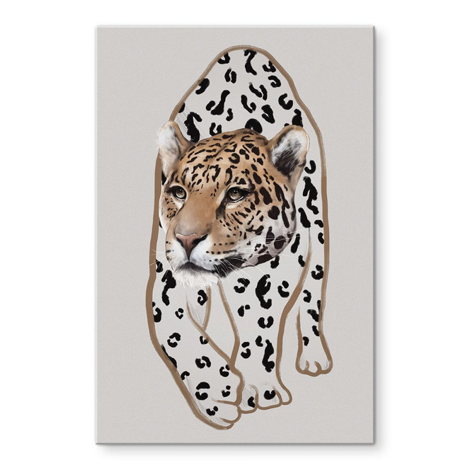 Acrylglasbild Leopard Illustration - Roberg