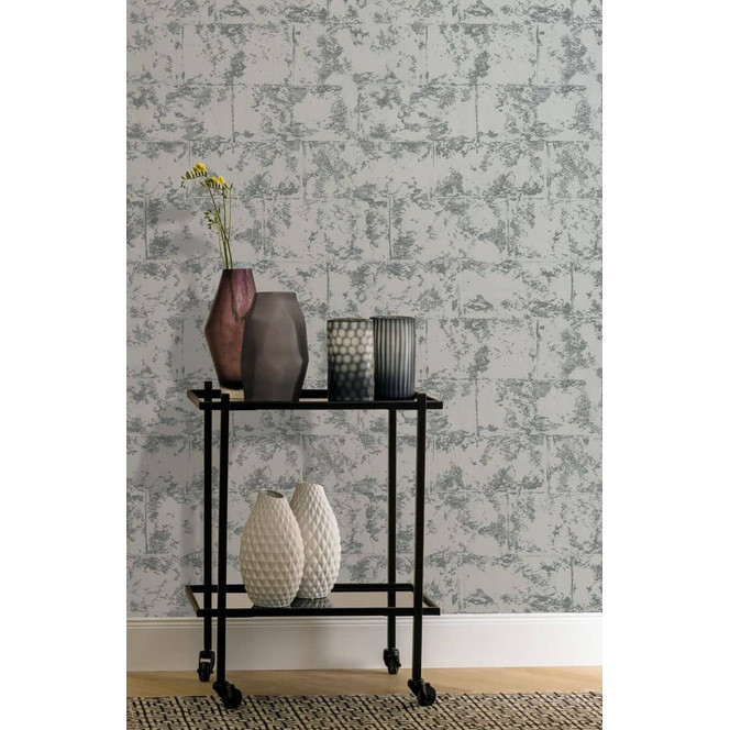 Vliestapete Steinoptik Modern in Grau