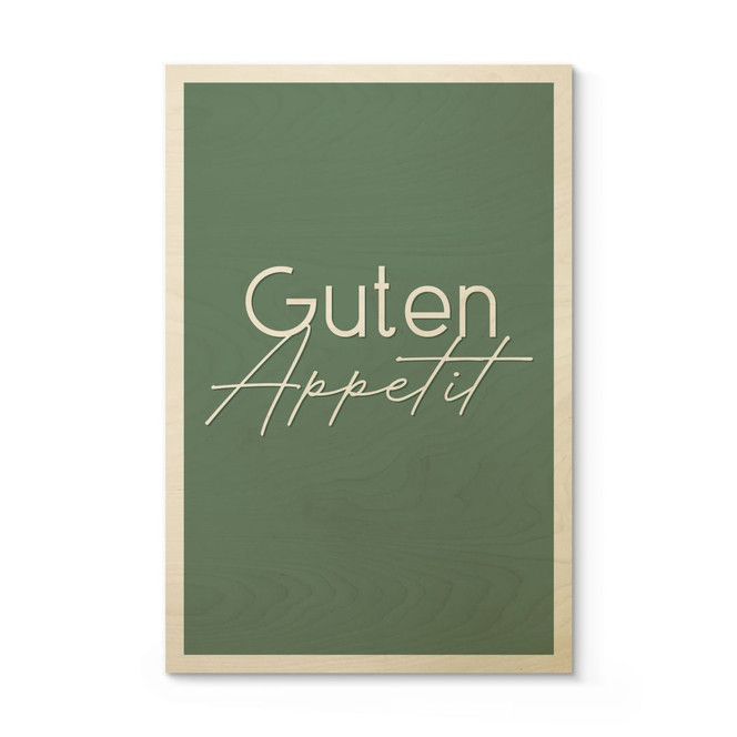 Holzbild Guten Appetit