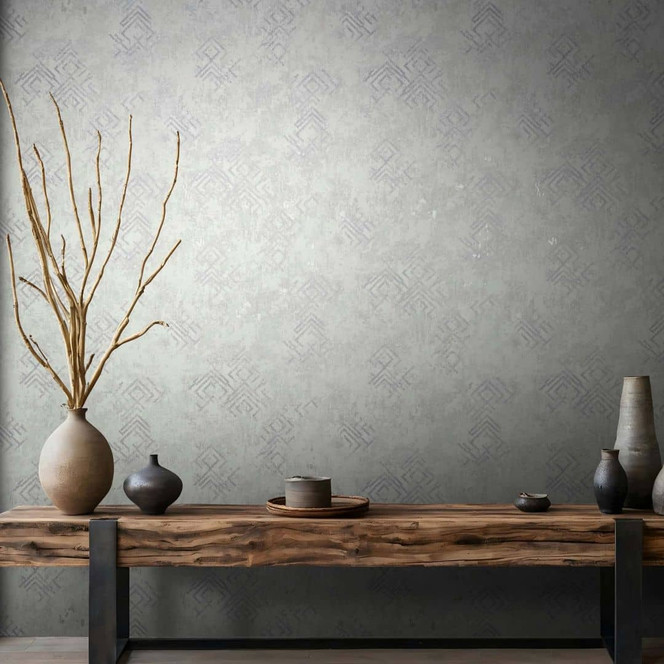 Vliestapete Betonoptik Grafisch Modern in Grau