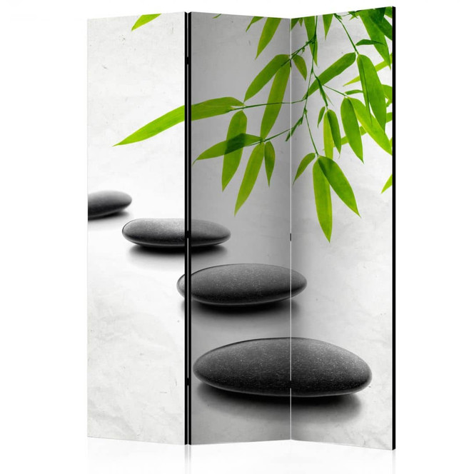 Paravent, Raumteiler freistehend, Trennwand - Zen-Steine