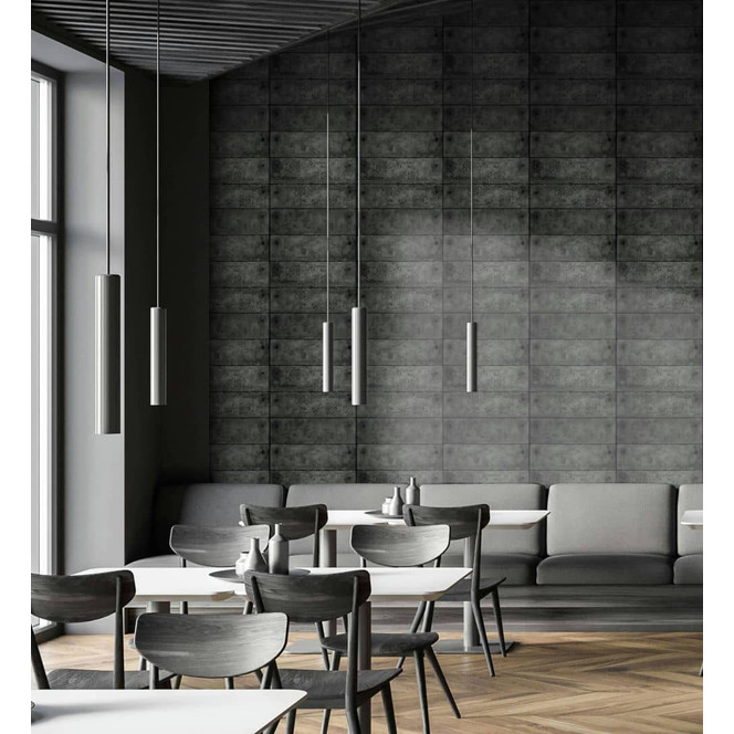 Vliestapete Anthrazit Betonoptik für Wohnzimmer Schlafzimmer Büro marburg Tapete