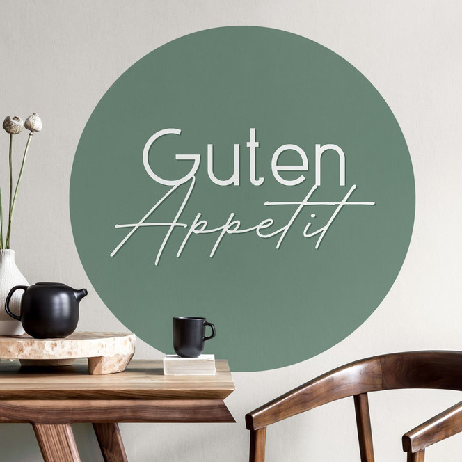 Wandtattoo Guten Appetit - Rund
