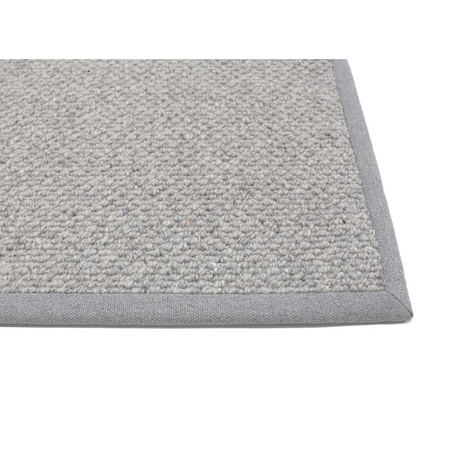 Bern 3cm Bordürenteppich Rechteck Wunschmass in Grau