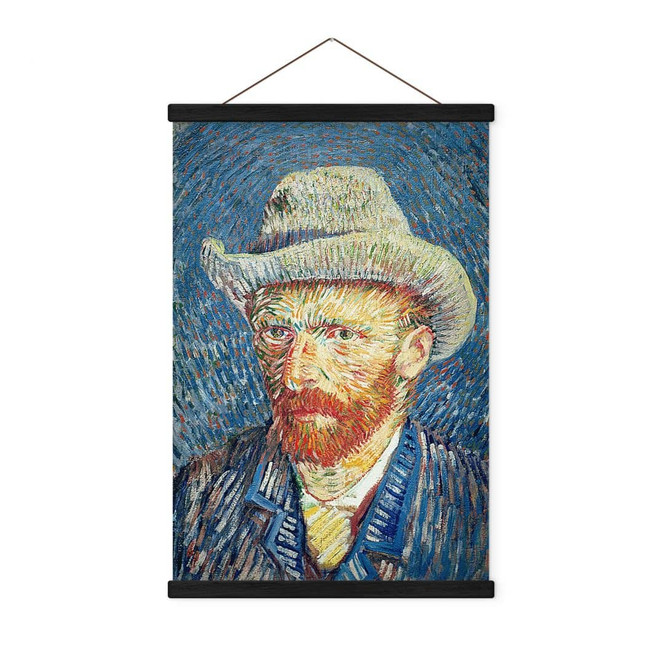 Stoffbild Selbstbildnis 1887 - Van Gogh