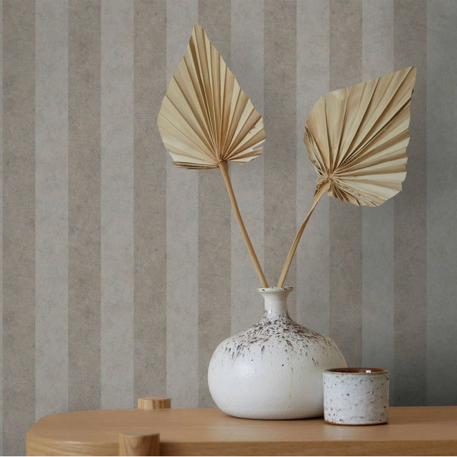 Vliestapete Braun Grau Streifen für Wohnzimmer Schlafzimmer Küche marburg Tapete