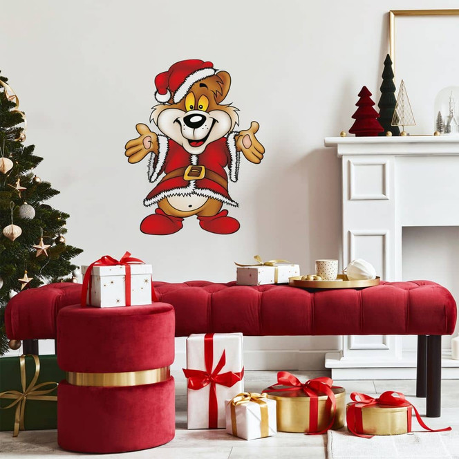 Wandsticker Weihnachtsbär