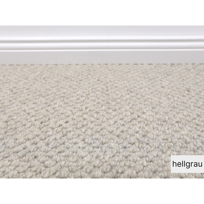 Bern Schlingen Teppichboden Meterware in Hellgrau