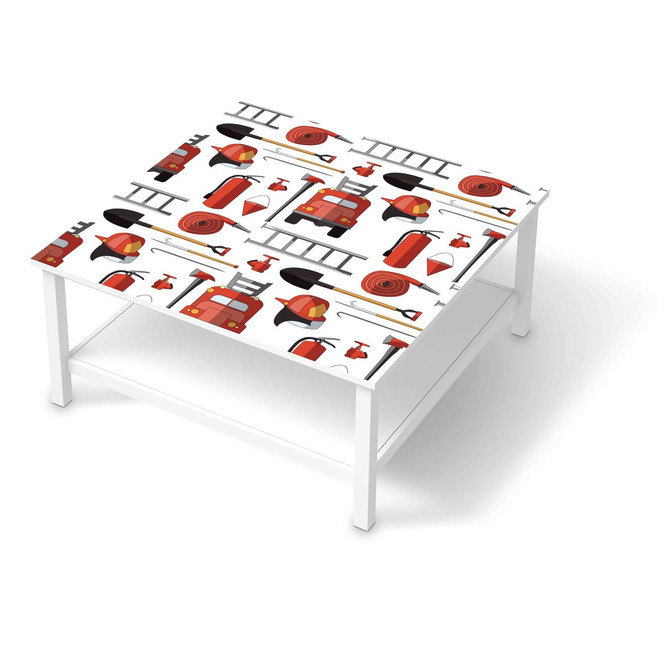 Klebefolie IKEA Hemnes Tisch 90x90cm - Firefighter- Bild 1