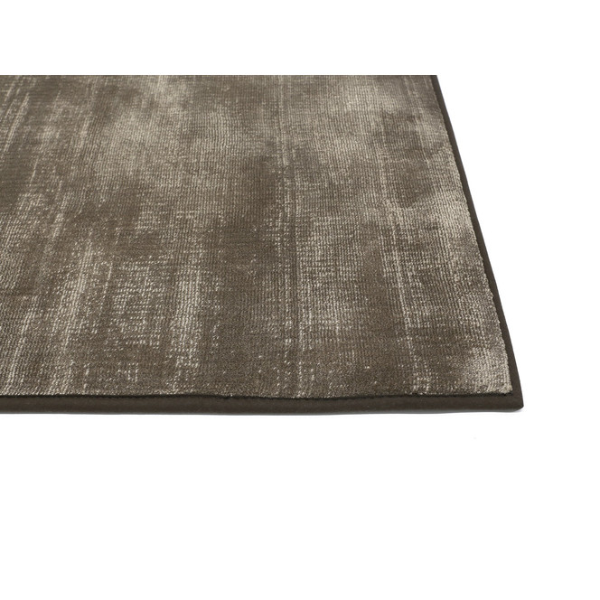 Essence Paspelteppich Rechteck Wunschmass in Silver Brown