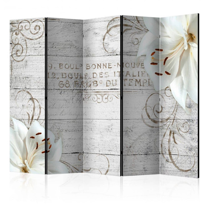 Paravent, Raumteiler freistehend, Trennwand - Bonne Nouvelle , 5-teilig - 225 x 172 cm