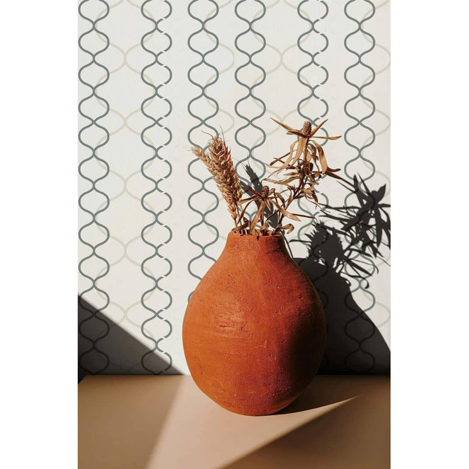 Vliestapete Grafisch Modern in Greige