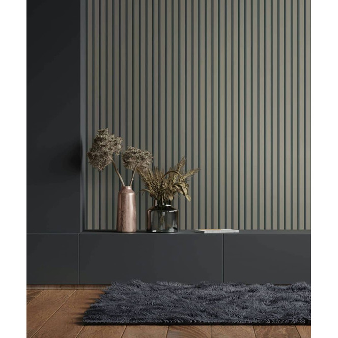 Vliestapete Beige Grau Streifen für Wohnzimmer Schlafzimmer Büro marburg Tapete