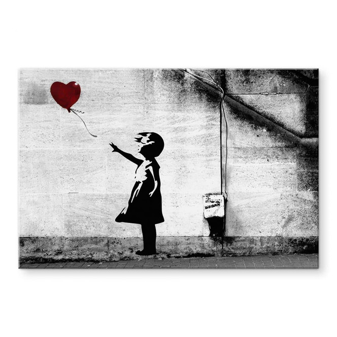 Acrylglasbild Banksy - Girl with balloon