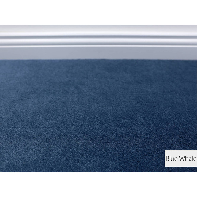 Emily Velours Teppichboden Meterware in Blue Whale