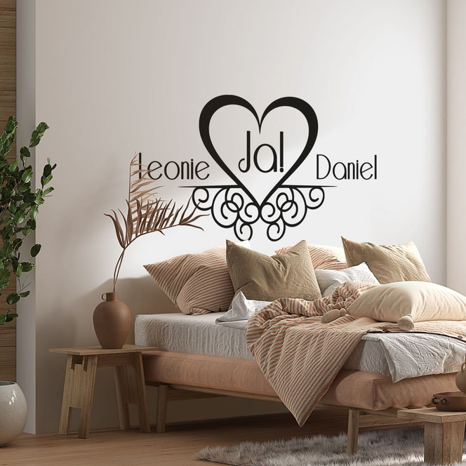Wandtattoo & Name Ja Ornamentic