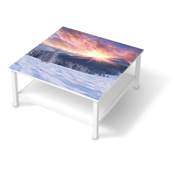 Klebefolie IKEA Hemnes Tisch 90x90cm - Zauberhafte Winterlandschaft- Bild 1