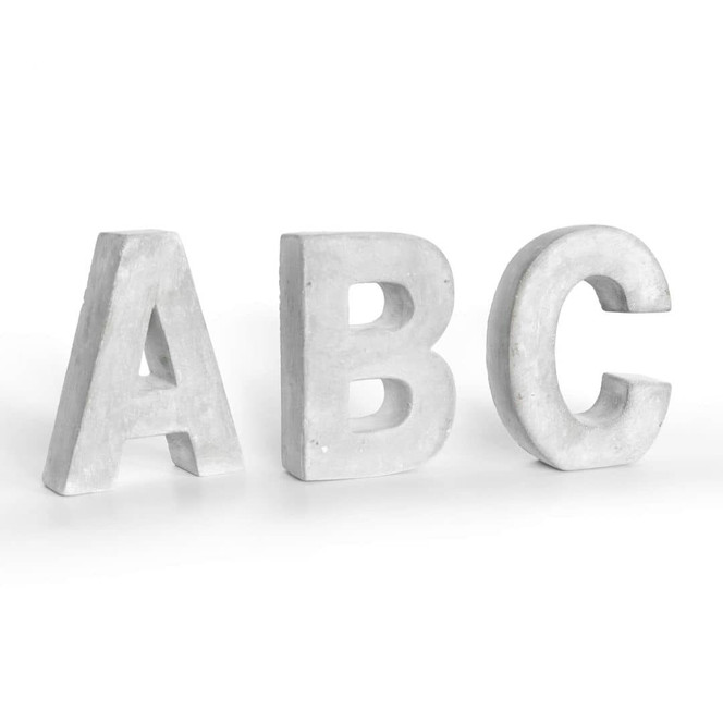 Deko Buchstaben Beton Einzel