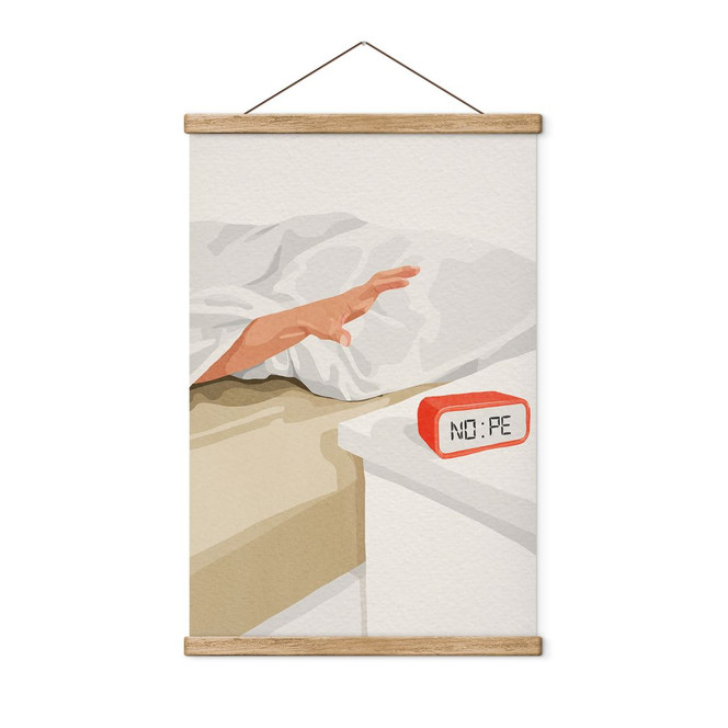 Stoffbild Nope - Weckeranzeige am Morgen - Dekel