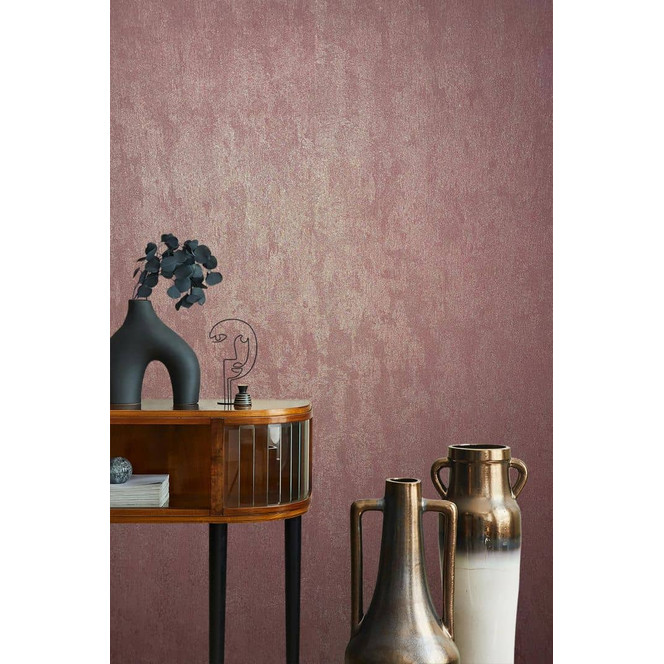 Vliestapete Uni Modern in Rot