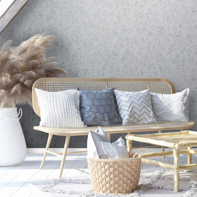 Vliestapete mit leicht opulentem Damaskmotiv weiss Grafisch