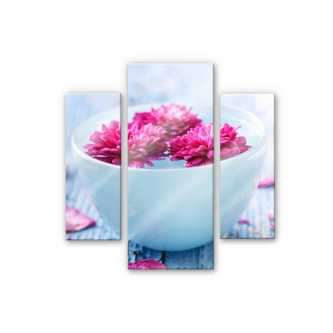 Acrylglasbild Wellness Ambiente (3-teilig)