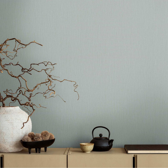 Unitapete Hellgrau - Vliestapete mit feiner Struktur für moderne Eleganz