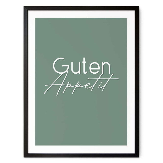 Poster für die Küche - Guten Appetit