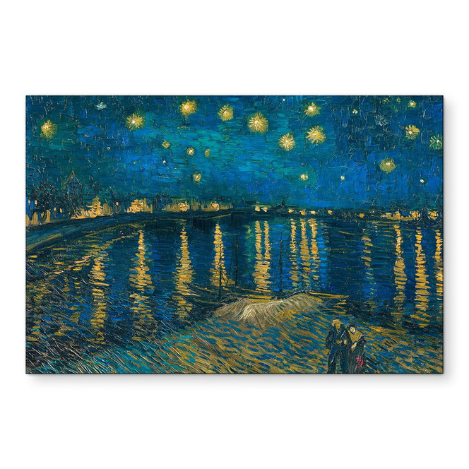 Wandbild van Gogh - Sternennacht 1888 - Alu-Dibond