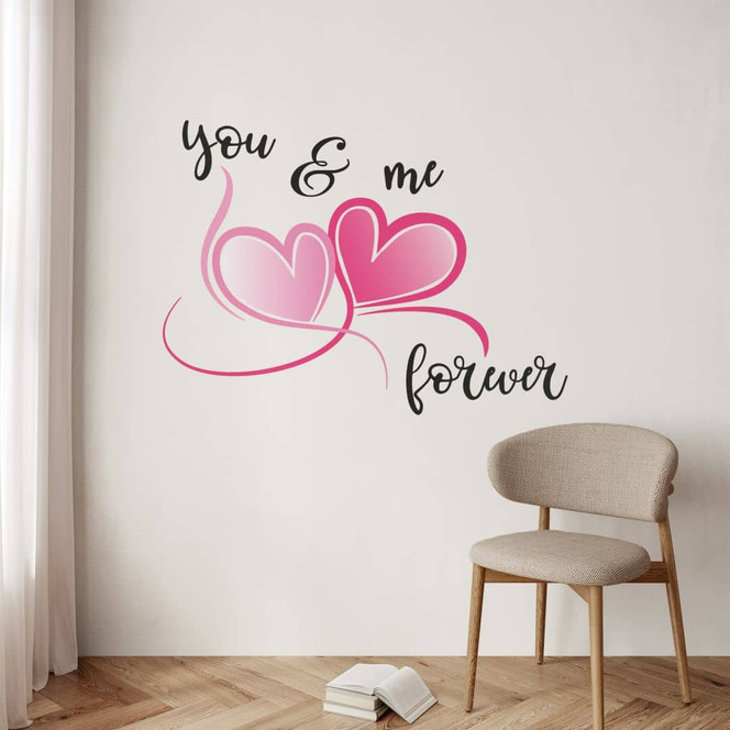 Wandtattoo - You and me forever