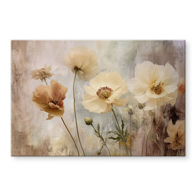 Acrylglasbild Blumenpracht in warmen Pastelltönen - Paksoylu