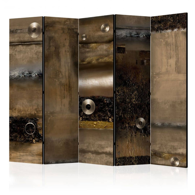 Paravent, Raumteiler freistehend, Trennwand - Metallallianz , 5-teilig - 225 x 172 cm