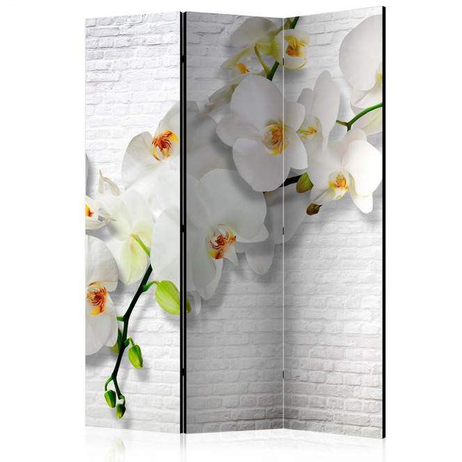 Paravent, Raumteiler freistehend, Trennwand - Orchidee in der Stadt