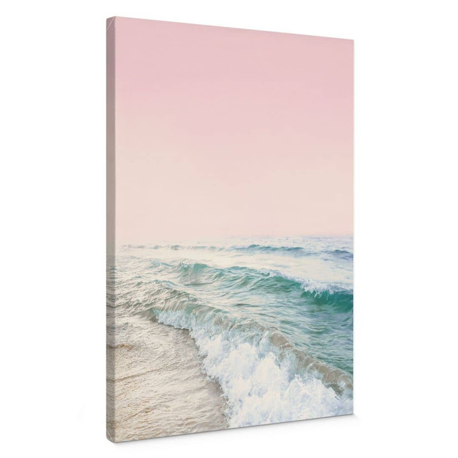 Leinwandbild Rosa Himmel über dem Meer - Sisi & Seb