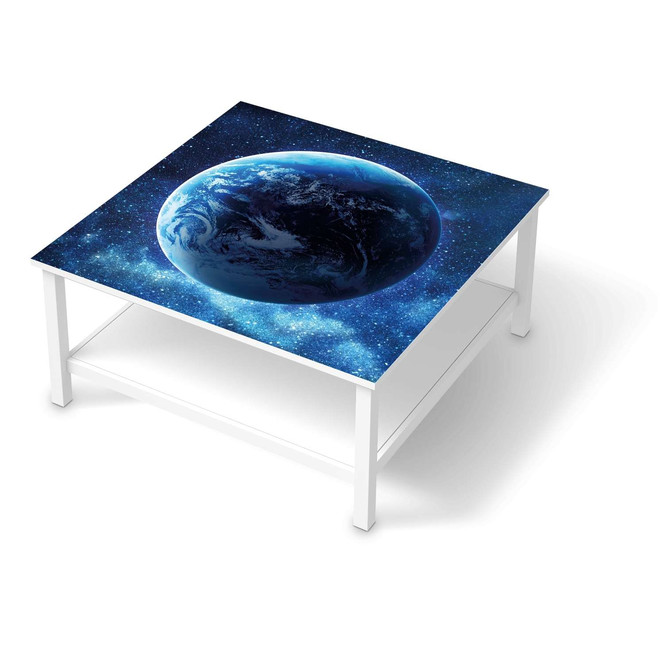 Klebefolie IKEA Hemnes Tisch 90x90cm - Planet Blue- Bild 1