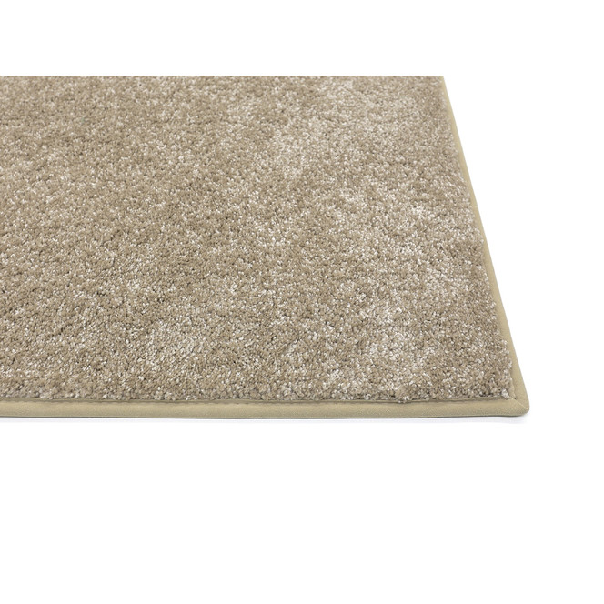 Emma Super Soft Paspelteppich Rechteck Wunschmass in Sand