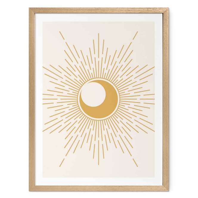 Poster Goldene Sonnenstrahlen - KsanaKalpa