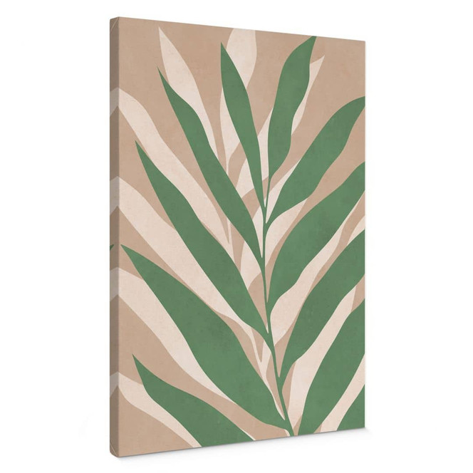 Leinwandbild Tropische Zweige im sanften Farbspiel - Costa