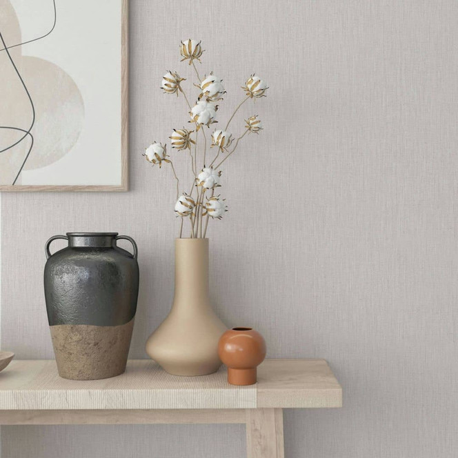 Vliestapete mit leicht strukturiertem Uni rosa Uni