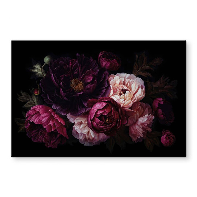 Acrylglasbild Blumenstrauss mit Pfingstrosen - UN Designs