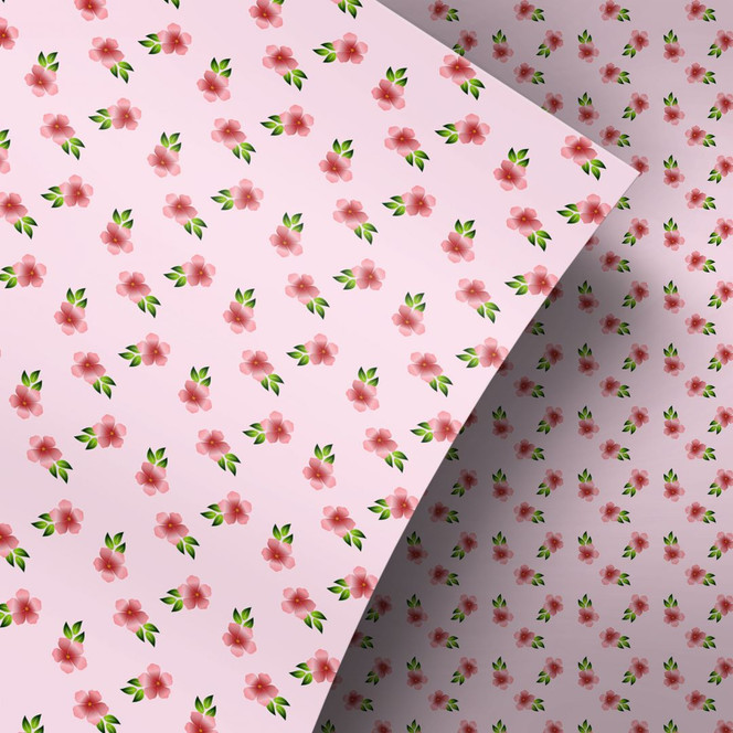 Möbelfolie, Dekofolie - abwischbar - Blumen Rosa