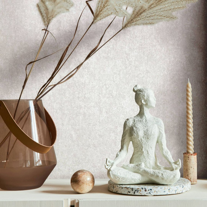 Vliestapete mit matter, leichter Struktur weiss Betonoptik