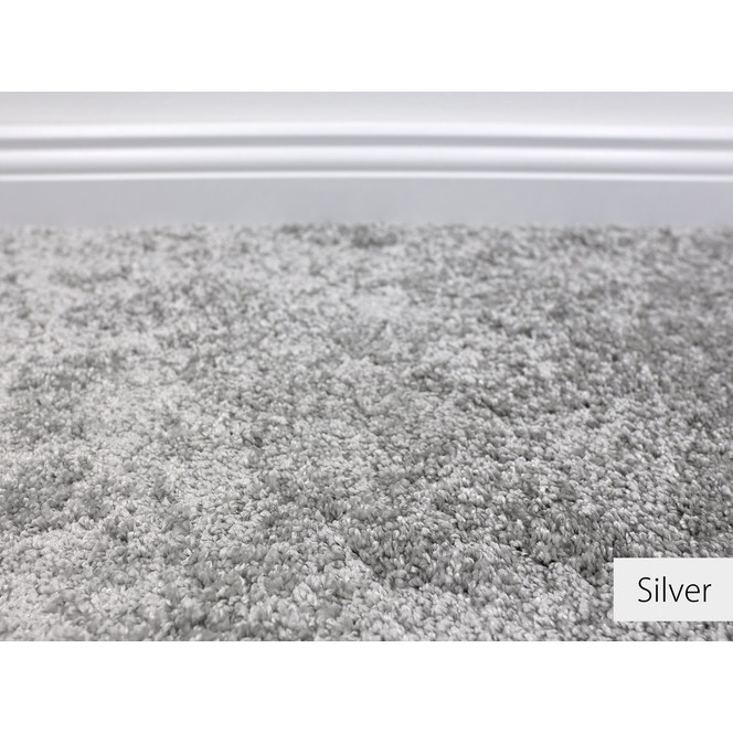 Emma Super Soft Teppichboden Meterware Wunschmass in Silver