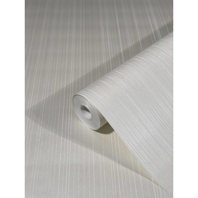 Vliestapete mit glänzenden feinen Streifen und Linien beige Streifen von Harald Glööckler