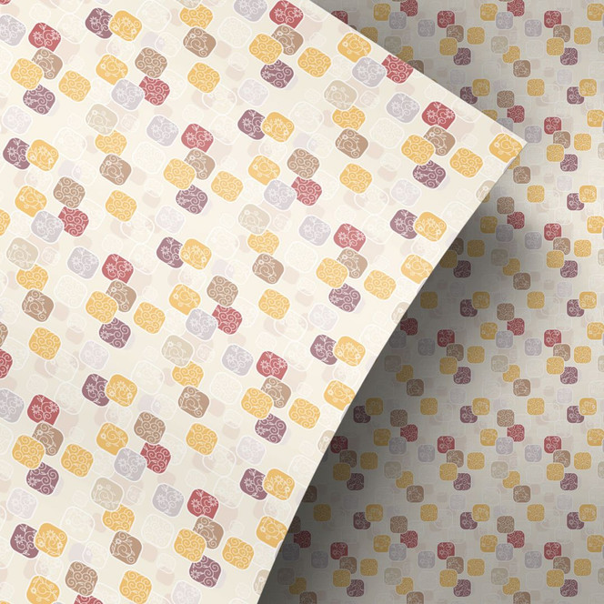 Möbelfolie, Dekofolie - abwischbar - Retro Squares