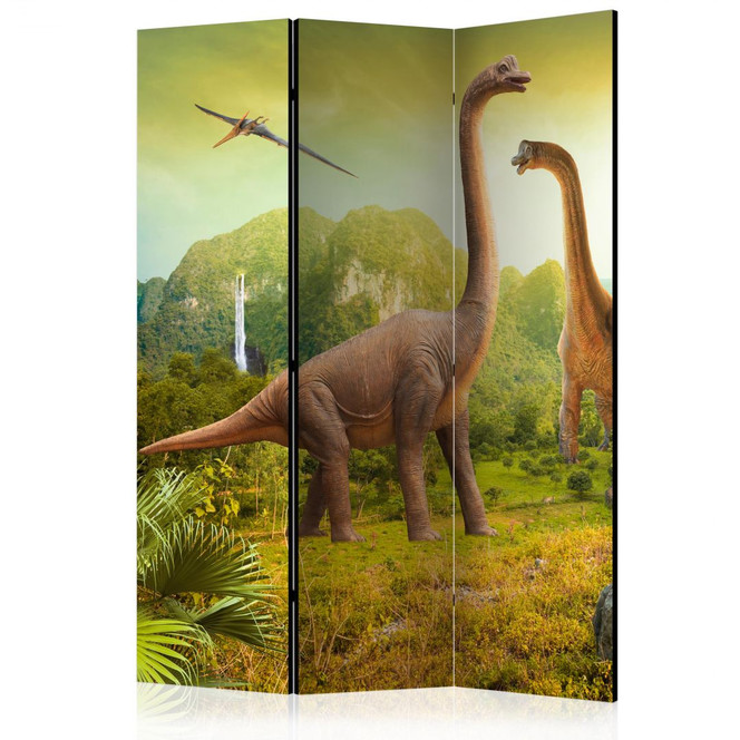 Paravent, Raumteiler freistehend, Trennwand - Im Reich der Dinosaurier