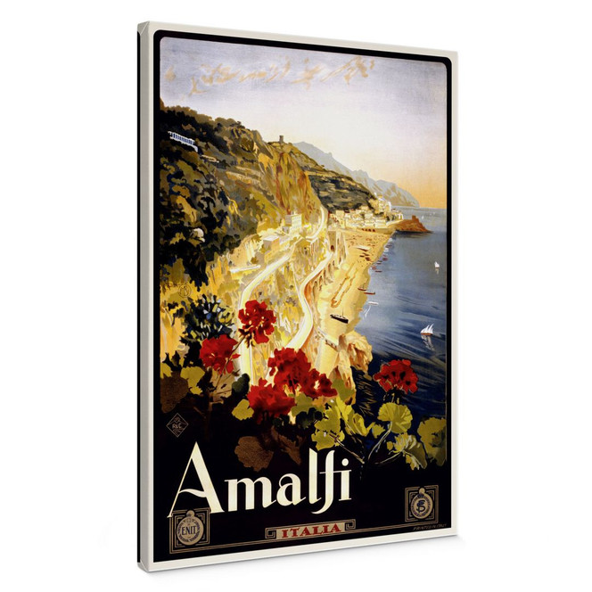Leinwand Vintage Travel - Amalfi